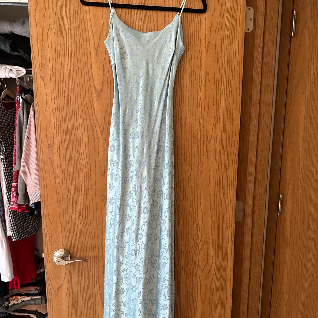 Vintage Silk Floral Dress